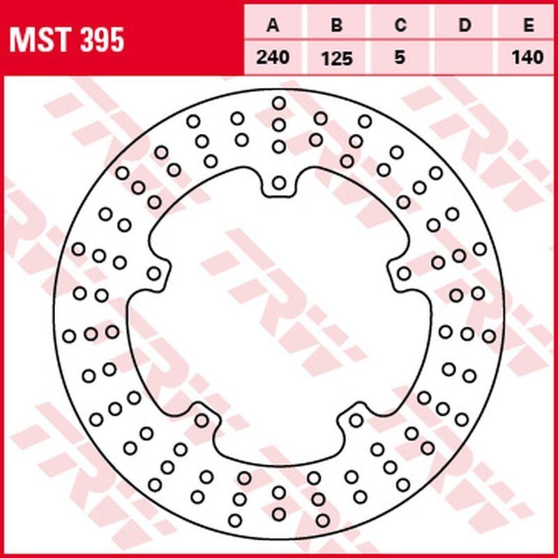 Disque de frein arrière ZF pour scooter Aprilia SR 125/300 et Gilera Nexus 250