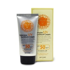 [3W CLINIC] Intensive UV Sunblock Cream SPF50 PA+++ 70ml / Korea Cosmetics