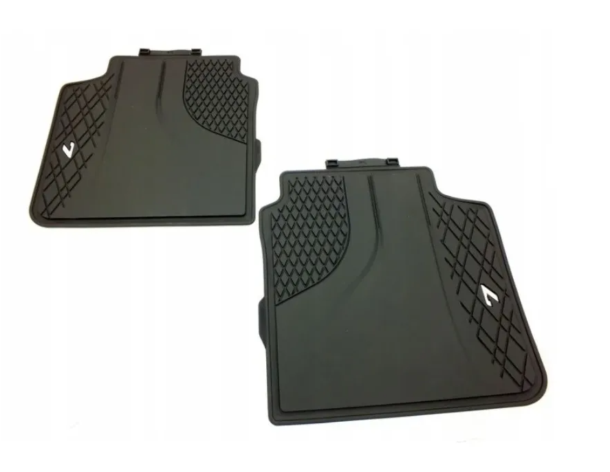 BMW X7 G07 Rear All Weather Rubber Floor Mats Set 51472458555 NEW