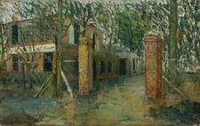 MAURICE UTRILLO Poster or Rolled Canvas Print "LA GUINGUETTE À MONTMAGNY"
