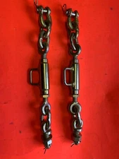 Pair Universal 3 Point Hitch Stabilizer Sway Check Limit Chains 11.5" to 13.5"