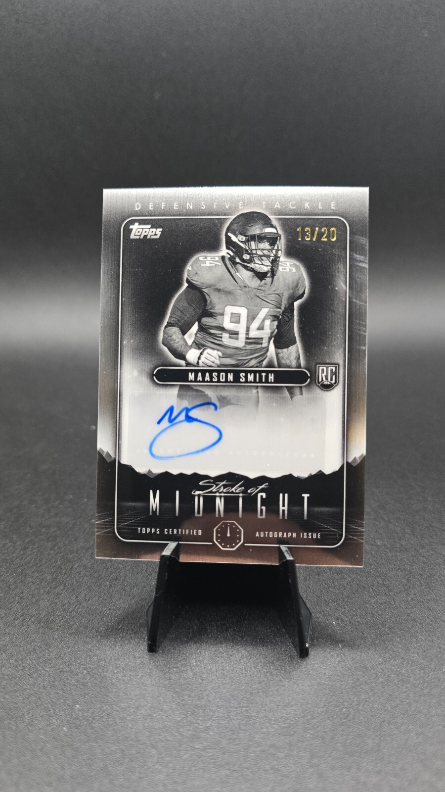 Maason Smith Topps Midnight Stroke of Midnight Autographs #SMAMAS Base