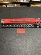 Snap-on Tools New Black 38 Sae Lock-a-socket Magnetic Rail Organizer Las38sbk
