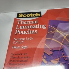 3M Scotch Thermal Laminating Pouches, Letter Size 8.5  x 11  - 50 Pack Gloss New