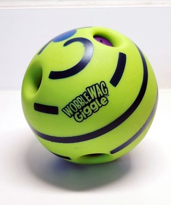 Wobble Wag Giggle Ball Dog Toy Medium 4'' New No Packaging Free Shipping