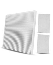 1 Pc Cabin Air Filter and 2 Pcs Washable Bunk Recirc Filter Fit for