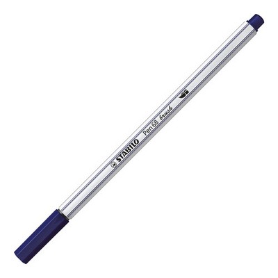 STABILO Pen 68 Brush Marker, Prussian Blue