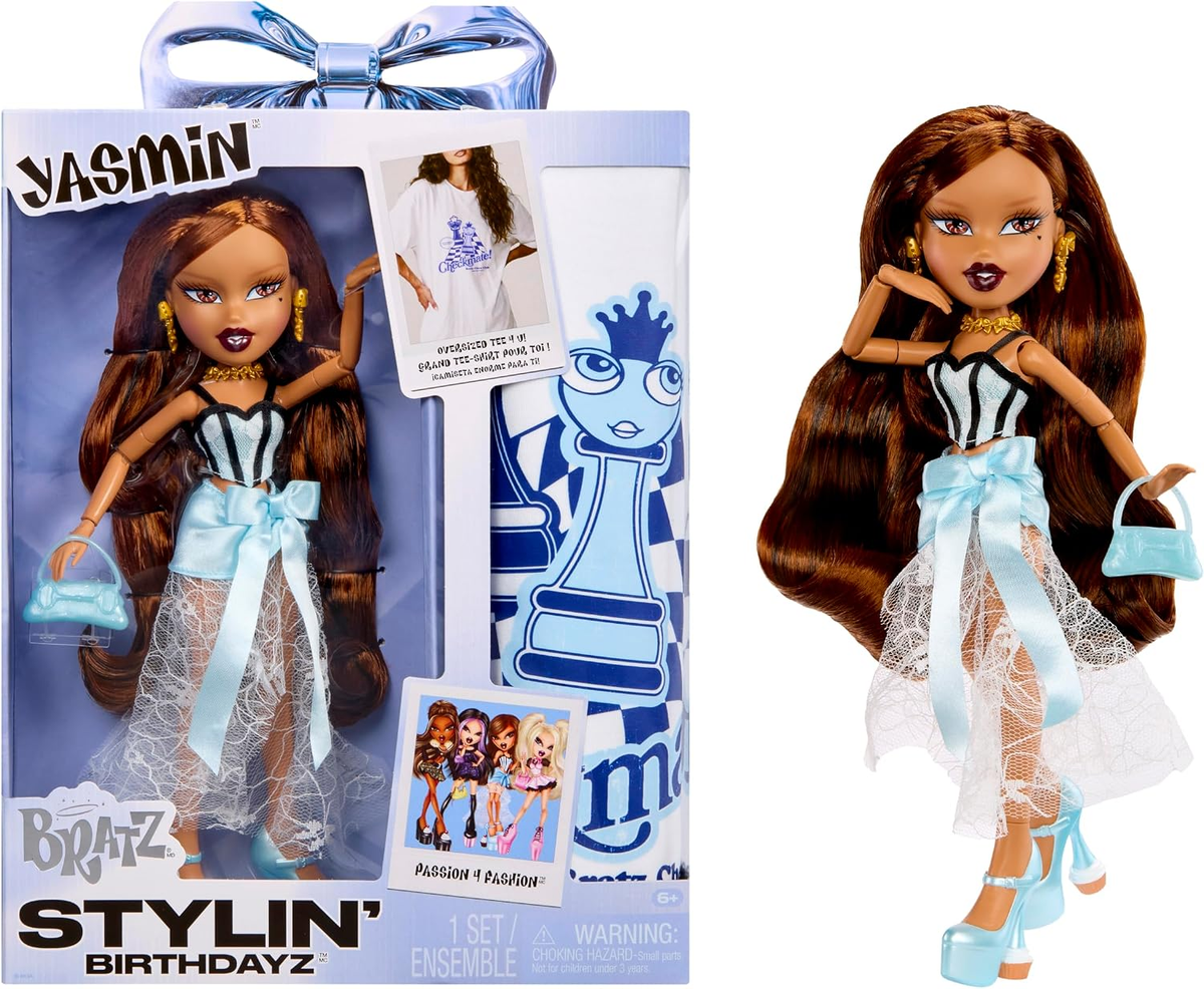 Bratz Stylin' Birthdayz YASMIN 25th Anniversary Fashion Doll NEW
