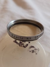 Orig. Leica Leitz N.Y. 39mm Clear Flash CF Filter E39 Chrome in Excellent Cond
