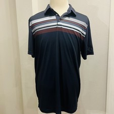 PGA Tour Pro Series Athletic Fit Golf Polo Short Sleeve Blue  Red Size XL