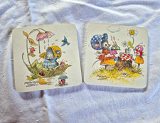 Matilda Mouse Tischuntersetzer 2er-Set quadra...
