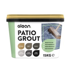 Patio Grout NATURAL 15kg 20m² Coverage Jointing Compound Brush In Patio Grout