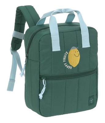 Lässig Little Gang Mini Square Backpack Rucksack Rucksack Lemon Dark Green Neu