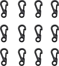 Mini Carabiner Key Chain Clip Hook Buckle Keychain Key Ring Zinc Alloy 12 Pack