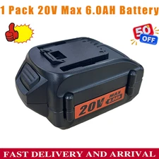 20V 6.0Ah Max Battery-1 Pack,Compatible With MILWAUKEE 40V Cordless Tools