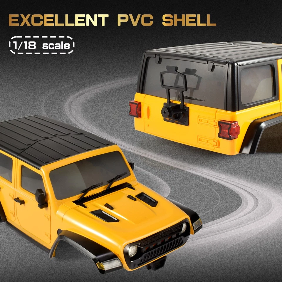 AUSTAR RC 1:18 Car Shell Casing Hard Body Pickup Cover For 1/18 RC Crawler Car - Image 2 of 4