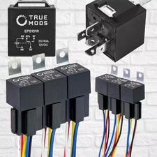 6 Pack BOSCH STYLE 5 PIN 12V Relay Kit ,12 Volt Automotive Relays for Auto Fan