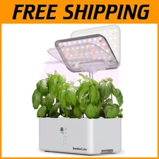 Indoor Hydroponics Growing System Kit: 8 Pods LED Grow Light