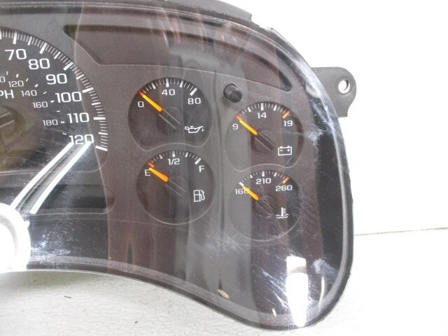 Chevy Silverado 1500 2003-2005 6,0 L velocímetro cúmulo de cabeza 116 k millas OEM LKQ Foto 3 de 4
