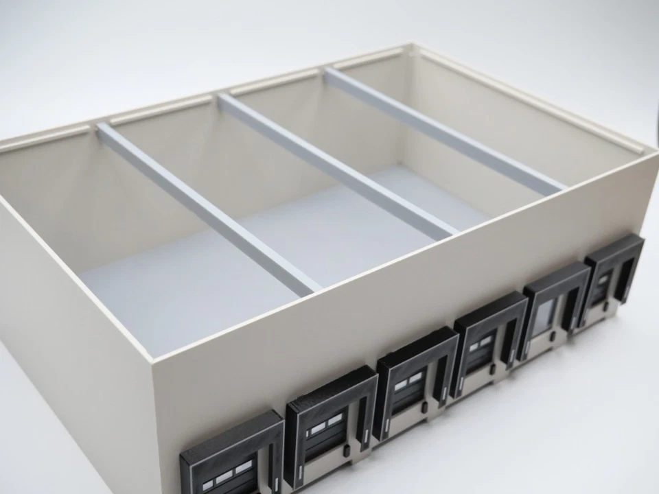 H0 Logistikhalle Lagerhalle - 6 Tore (Bausatz) - Bild 4 von 4