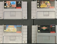 Super Nintendo Games SNES Lot Of 4 Home Impro...