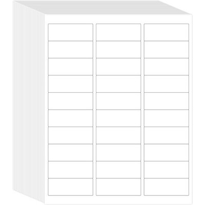 Printable Address Labels, 1'' x 2-5/8'', 30 per Sheet,Mailing Labels for Envelopes