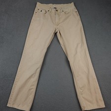Polo Ralph Lauren Pants Mens 32x32 Khaki 5-Pocket Straight Leg Twill Cotton