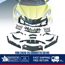NEW For 20-25 Corvette C8 Z06 Style Complete Front Bumper Grille Conversion Kit