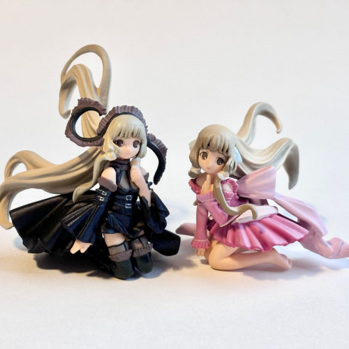 chibita様② Chobits Kaiyodo Collection Figure Anime Version White Chii Black