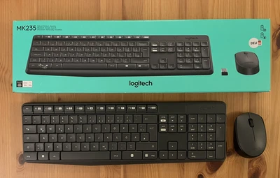 Logitech MK235 Wireless Keyboard and Mouse Combo Deutsch | German 920-007905 NEW - Image 1 of 4