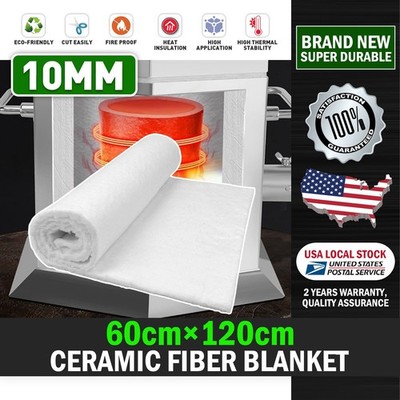 24''×47'' Universal Motorcycle Ceramic Fiber Exhaust Muffler Mat Pad 10mm Thick