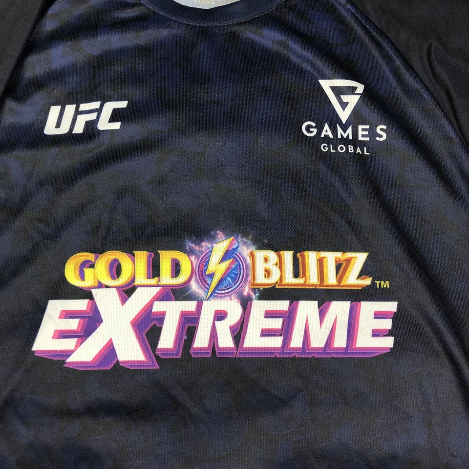 UFC Shirt Mens XL Gold Blitz Extreme Games Global Mixed Martial Arts Tee Top - Image 2 of 4