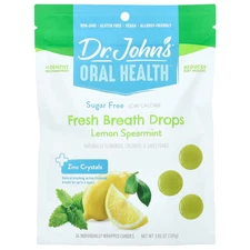 Oral Health™, Fresh Breath Drops, + Zinc Crystals, Lemon Spearmint, Sugar Free,