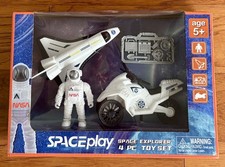 NASA Spaceplay Space Explorer Toy Set 4 Piece with Shuttle - Free Shipping