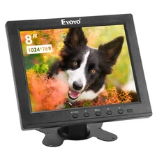 Eyoyo 8" TFT LCD TFT Monitor HDMI AV BNC VGA Input Color Screen For CCTV Camera