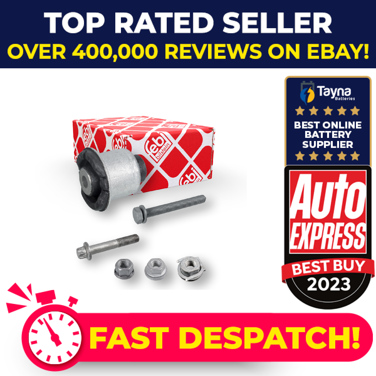 Wishbone / Control / Trailing Arm Bush fits BMW 540 G30, G31 3.0 2016 on Febi