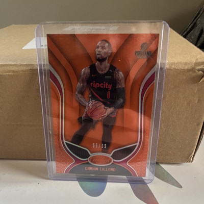 Panini 2019-20 Certified Damian Lillard Mirror Orange #113 /99 Trail Blazers