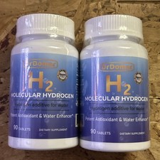 2-Pack, Dr. Domar H2 Molecular Hydrogen - 90 Tablets 180 Total Fast Dissolve