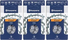 Husqvarna 585550084 24" C83 X-Cut Chain 3/8" .050" 84 DL 3 Pack 24 inches 