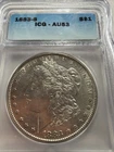 1883 S Morgan Silver Dollar AU 53 ICG Graded