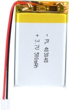 Li-ion batterij 3,7 V 500mAh 403048 met beschermingscircuit voor koptelefoon