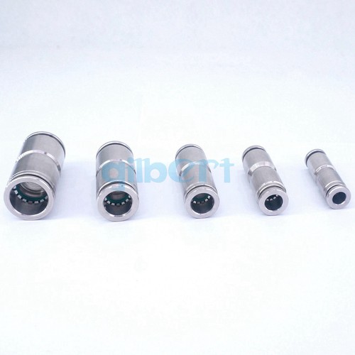 Fit Tube OD 4/6/8/10/12/14/16mm 304 Stainless Pneumatic Straight Pushfit Fitting - Picture 2 of 24