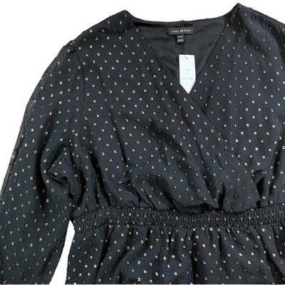 NWT Lane Bryant Swiss Dot Blouse