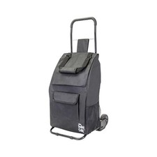 dbest products Trolley Dolly Compact, Black Foldable Shopping cart for Grocer...