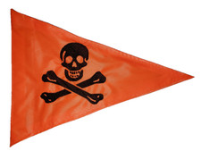 12"x 18" Triangle Happy Go Lucky Safety Flag ATV UTV Recumbent Trike Bicycle