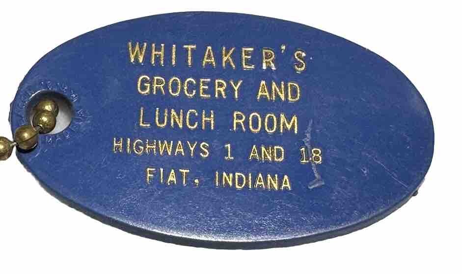 Vintage Fiat Indiana Whitaker Grocery Lunch Room Restaurant Food IN