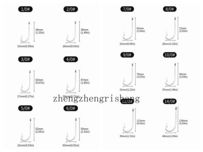 50pcs Stainless Steel Fishing Hooks O'Shaughnessy Forged Long Shank J Fish Hooks