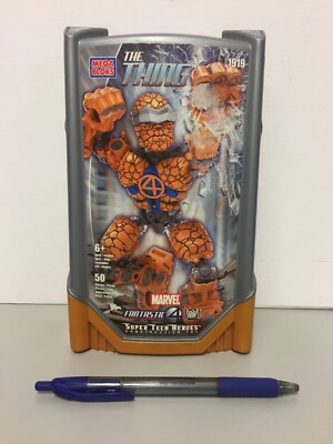 MEGA BLOCKS 1919 THE THING MARVEL FANTASTIC FOUR - YEAR 2005 - NEW AND SEALED