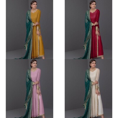 Party Salwar Kameez Pakistani Bollywood New Wedding Indian Designer Dress GOWN