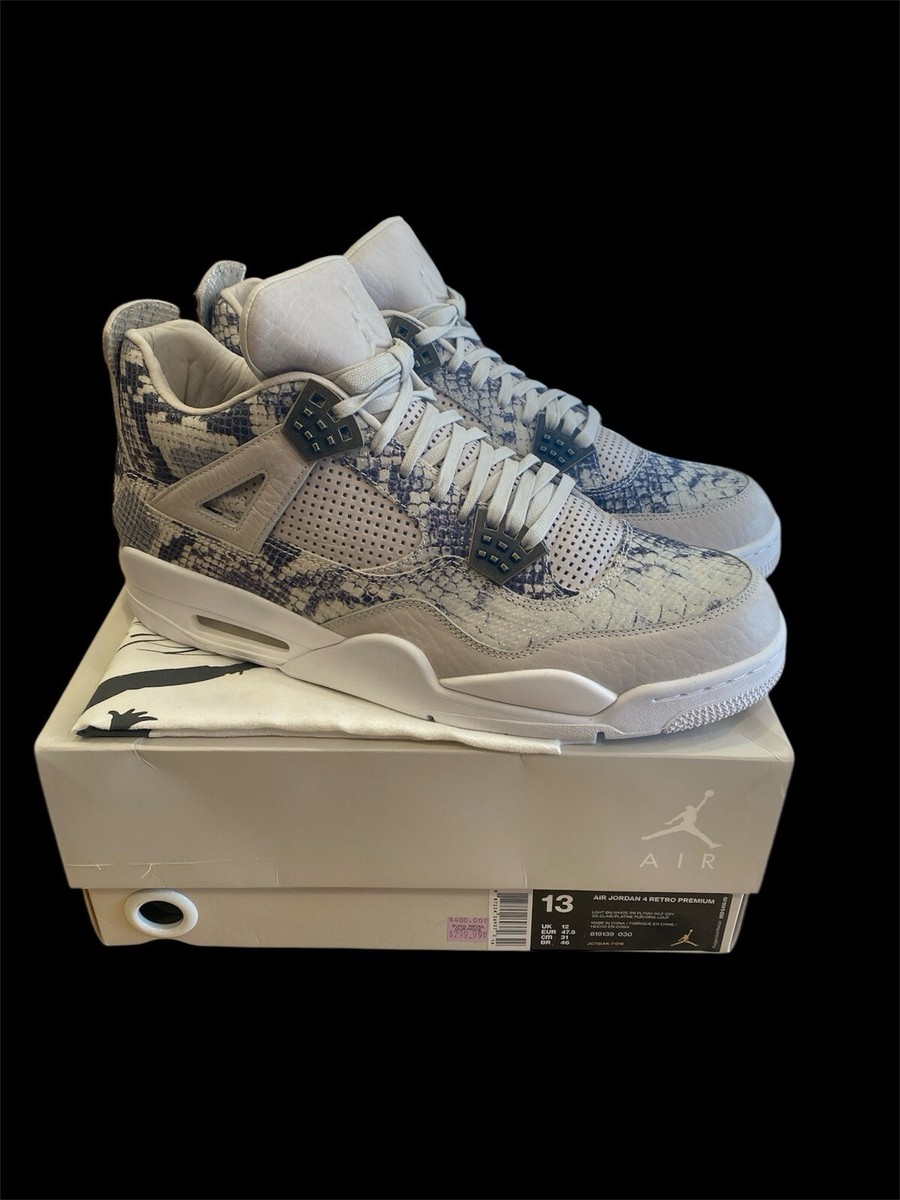 8184) Nike Air Jordan 4 IV Retro Premium “Snakeskin” 819139-030